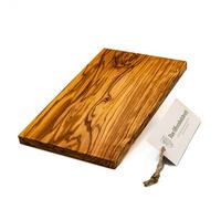 DAS OLIVENHOLZBRETT® Tagliere rettangolare in legno d'ulivo per la colazione in legno/tagliere rettangolare per la colazione, tagliere in legno d'ulivo, 30 cm x 17 cm x 2 cm