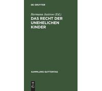 Das Recht Der Unehelichen Kinder (Copertina rigida) Sammlung Guttentag