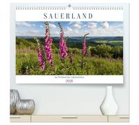 Das Sauerland im Wechsel der Jahreszeiten (hochwertiger Premium Wandkalender 2026 DIN A2 quer), Kunstdruck in Hochglanz: Das Sauerland zeigt sich zu allen vier Jahreszeiten von seiner schönsten Seite