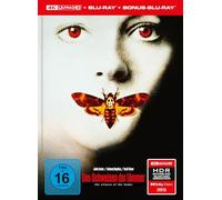 Das Schweigen der Lämmer - Limitiertes Mediabook - Cover A (4K Ultra HD+Blu-ray+Bonus-Blu-ray)