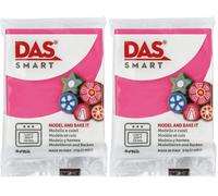Das Smart Pasta Modellabile Termoindurente 57 g Rosa Geranio (Confezione da 2)