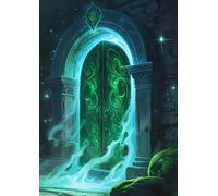 Das Tor zur Anderswelt - Dein Notizbuch für Magie, Legenden und epische Abenteuer: 100 leere Seiten für Charaktere, Kampagnenideen, Worldbuilding und mystische Notizen