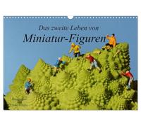 Das zweite Leben von Miniatur-Figuren (Wandkalender 2026 DIN A3 quer), CALVENDO Monatskalender: Kleine Figuren erkunden Alltägliches