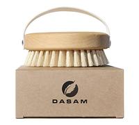 DASAM Spazzola per il corpo, spazzola massaggiante, 100% setole naturali, prodotta in Germania, spazzola esfoliante, per rimuovere la pelle morta, drenaggio linfatico, contro la cellulite, Dry Brush