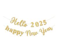 Dasbsug 2025 Fornitore di Capodanno Scintillante Carta Nero Oro Schema Alfabeti Per La Decorazione Domestica E La Decorazione Della Casa Eventi Celebrativi