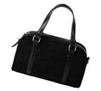 Dasbsug Borsa da donna alla moda con manico superiore, grande capacità, borsa a tracolla per donne e ragazze, borsa vintage da bowling, Nero , One Size