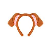 Dasbsug Cerchietti per capelli da principessa per bambini, orecchie pelose, per Halloween, compleanno, fotografia, divertente, cosplay, cucciolo, cartone animato, cane, fascia per capelli