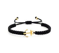Dasbsug Ciondolo regolabile ad ancora con ciondolo in acciaio inossidabile e corda realizzata a mano, accessorio alla moda unisex, ideale da indossare tutti i giorni, Misura unica, come descritto