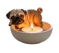 Dasbsug Decorazione sicura robusta della luce dell'animale domestico dei supporti del cane della resina di Artistics per i supporti a forma di