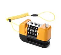 Dasbsug Disco antifurto per biciclette con corda promemoria Ruota per bici combinazione a 4 cifre per serrature freno a disco elettriche e mountain bike