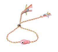 Dasbsug Elegante cavigliera multicolore in ceramica con pesce set di gioielli per le donne casual da indossare per feste e accessori da tirare, Misura unica, come descritto