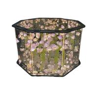 Dasbsug Elegante Fiore Cubo Occhiali Lampada Elegante Rosa Tulipani Cubo Lampada da Notte Acrilico Fornitura Artigianale per la Decorazione