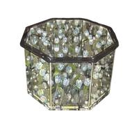 Dasbsug Elegante Fiore Cubo Occhiali Lampada Elegante Rosa Tulipani Cubo Lampada da Notte Acrilico Fornitura Artigianale per la Decorazione