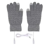 Dasbsug Guanti riscaldanti invernali dito screentouch riscaldato USB per attività sportiva dito pieno maglia sci per uomo donna guanti alimentati a batteria