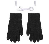 Dasbsug Guanti riscaldanti invernali dito screentouch riscaldato USB per attività sportiva dito pieno maglia sci per uomo donna guanti alimentati a batteria