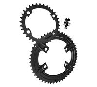 Dasbsug Guarnitura a doppia corona di lunga durata Guarnitura professionale per ciclismo su strada professionale in leghe per bici da strada
