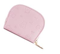 Dasbsug Portamonete da donna con orsetto e fiocchi, spaziosi scomparti per una gestione efficiente del denaro, multi porta carte con cerniere, C, Bellezza di massa