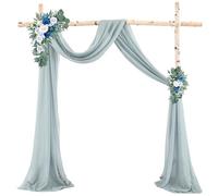 Dasbsug Rusts Perle Chiffon Tenda Arco di Nozze Drappeggio Lussuoso Arco di Nozze Drappeggio Per La Decorazione Della Ricezione Decorazioni Gratuite