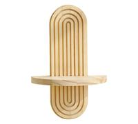 Dasbsug Scaffale da parete Arco Arco Arcobaleno Medio Secolo Mensola Galleggiante in Legno Supporto Appeso Per La Decorazione Della Camera Da Letto