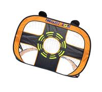 Dasbsug Set di allenamento da calcio portatile: 5 zone di pratica, telaio in metallo a molla e tessuto resistente alle intemperie per allenamento di tutte le età, porta da calcio trasportabile per