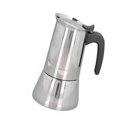 Dasbsug Stovetop Espressos Maker 2/4 tazze di caffè in acciaio antiruggine funziona su piani cottura a induzione compatto per viaggi portatile all'aperto set per la preparazione del caffè