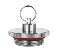 Dasbsug Tappi in miniatura per la produzione di birra, in acciaio inox, filettati, a due prese d'aria, chiusura con coperchio per fusti di birra filettati per contenitori di birra fatti in casa
