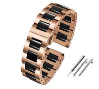 DASEB Bracciale ceramico Smart Watchband 20mm 22mm per attrezzatura Samsung S2 S3 S4 Cinghia di sostituzione per Huawei Watch2 Pro GT2 Magic Bands(Black Green,22mm)