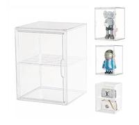 Dasellfa Vetrina Espositiva Teca Plexiglass Espositore Vetrinetta Per Collezionismo Modellini Acrilico Trasparente Con Porta Per Conservazione Dei Giocattoli Figure D'Azione Collezione