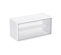 Dasellfa Vetrina Espositiva Teca Plexiglass Espositore Vetrinetta Per Collezionismo Modellini Acrilico Trasparente Con Porta Conservazione Dei Giocattoli Figure D'Azione Collezione (37*16*18.3)