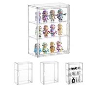 Dasellfa Vetrina Espositiva Teca Plexiglass Espositore Vetrinetta Per Collezionismo Modellini Acrilico Trasparente Con Porta Conservazione Dei Giocattoli Figure D'Azione Collezione (27*13*36)