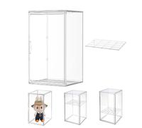 Dasellfa Vetrina Espositiva Teca Plexiglass Espositore Vetrinetta Per Collezionismo Modellini Acrilico Trasparente Con Porta Conservazione Dei Giocattoli Figure D'Azione Collezione (50*37*29.5cm)