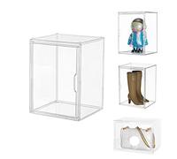 Dasellfa Vetrina Espositiva Teca Plexiglass Espositore Vetrinetta Per Collezionismo Modellini Acrilico Trasparente Con Porta Per Conservazione Dei Giocattoli Figure D'Azione Collezione (36*27*27cm)