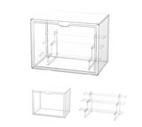 Dasellfa Vetrina Espositiva Teca Plexiglass Espositore Vetrinetta Per Collezionismo Modellini Acrilico Trasparente Con Porta Per Conservazione Dei Giocattoli Figure D'Azione Collezione (36*23*27cm)