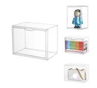 Dasellfa Vetrina Espositiva Teca Plexiglass Espositore Vetrinetta Per Collezionismo Modellini Acrilico Trasparente Con Porta Per Conservazione Dei Giocattoli Figure D'Azione Collezione (36*23*27)