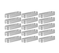 Dasertoe 15 Pezzi Serie Stampi per Tartellette Ovali Stampi Forati per la Cottura in Acciaio Rotondo per Schiuma Torte Quiche