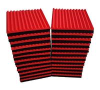 Dasertoe 48 Pezzi Seria Pannello Isolamento Acustico Pannello Acustico Studio Schiuma Cuneo Pannello Cuscino Insonorizzato Ignifugo, 2.5 X 30 X 30 Cm