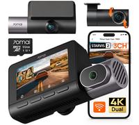 Dash Cam 4K T800 3 Canali Dual 4K 1080P Anteriore Posteriore Interno 3 HDR Dual
