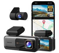 Dash Cam 4K WiFi Telecamera per Auto Frontale 4K Posteriore 2K Super Visione
