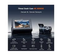 DASH CAM 70MAI A800SE, Loop recording, GPS, Retrofittable, 140, 4K, Angolo di ripresa 140 °, Display 3 ", G-sensor, GPS integrato, SD Card