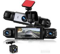 DASH CAM AUTO 4K FULL HD DVR E DISPLAY DA 3.16" A 4 CANALI CON VISIONE NOTTURNA E SENSORE DI MOVIMENTO