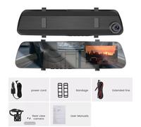 DASH CAM AUTO 4K SPECCHIETTO RETROVISORE DA 4.3" DVR CON RETROCAMERA PARCHEGGIO