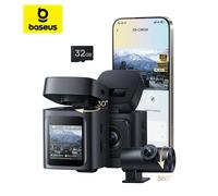 Dash Cam Baseus 4K con Sensore SONY STARVIS, Visione Notturna, Telecamera Anteriore e Posteriore, ADAS, WiFi6, GPS, Dashcam con Monitoraggio Parcheggio 24H
