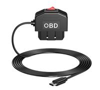 Dash Cam Charge Cable, Car Camera Charger Cord, Two Mode Hardwire Kit, Interactive Compact Low Profile Design, Continuous and Energy Mode for Control Cameras in Cars, Suvs, & Trucks 137.8 Inches