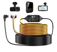 Dash Cam Hardwire - Cavo Caricatore della telecamera da dash a 3 piombo con display | Tensione monitor di tipo C filo duro, poteri del veicolo affidabile Collegamento per telecamere DASH, sis