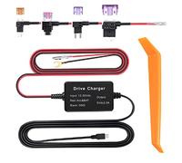 Dash Cam Hardwire Kit, Mini USB Hard Wire Kit per Dashcam, 12-30V a 5V Car Dash Camera Hardwiring Kit con Fusibile per Navigatore GPS (MINI)