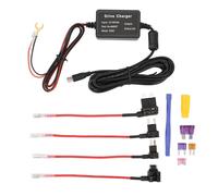 Dash Cam Hardwire Kit Tipo C USB 12V 30V a 5V Protezione a bassa tensione Alimentatore per auto per Dash Cam Navigatori GPS Rilevatori Materiale in gomma ABS Lunghezza cavo 3,2 M