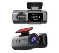 Dash cam per auto 4K DVD 1080P GPS WIFI doppio obiettivo per auto nero facile da