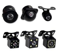 Dash Cam Per Telecamera Retromarcia Con Visione Notturna IP68 Impermeabile Con Monitor CCD LED Parcheggio Automatico Immagine HD Ad Ampio Raggio(4 lights)