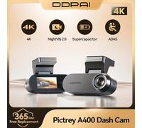 2025 Nuovo DDPAI A400 4K Dash Cam ADAS WiFi integrato Supporto 24 ore Monitor di parcheggio 1.9 "Schermo IPS Auto DVR Visione notturna Dashcam