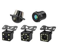 Dash Cam Telecamera Retromarcia Vista Anteriore Monitor Parcheggio 4 Luci Notturna Automatica CCD Impermeabile Video HD A 170 Gradi(4-Light)